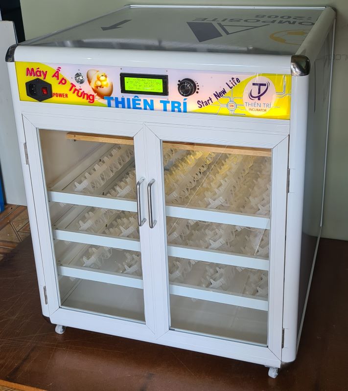 Máy ấp trứng gà tự đảo 300 trứng Thiên Trí 